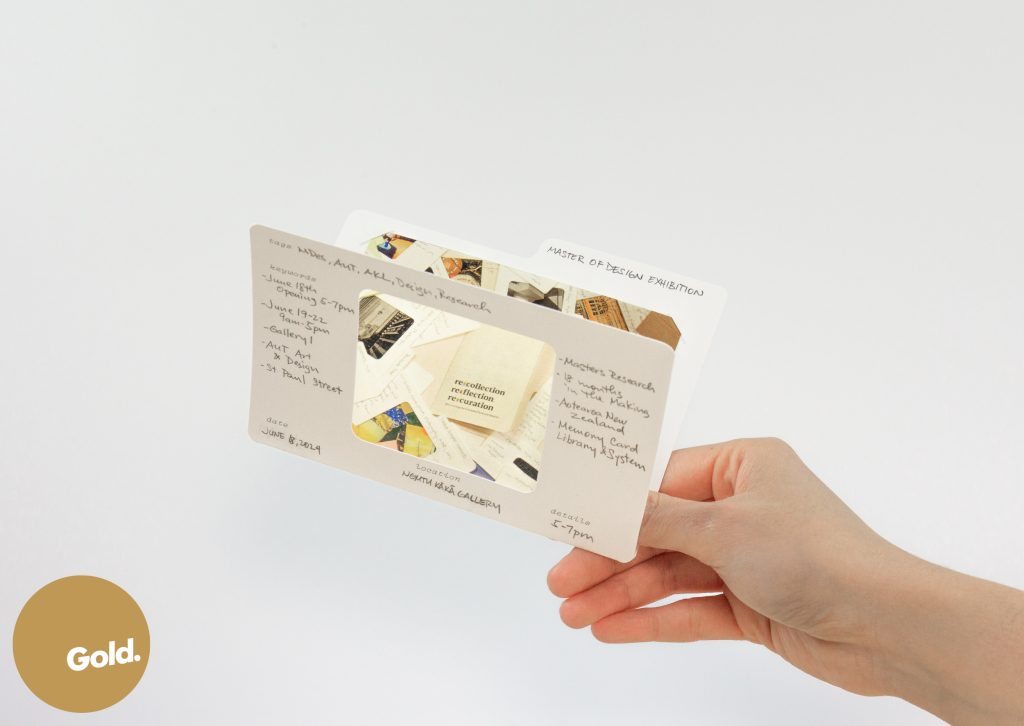 A completed Memory Card with photographs and handwritten reflections